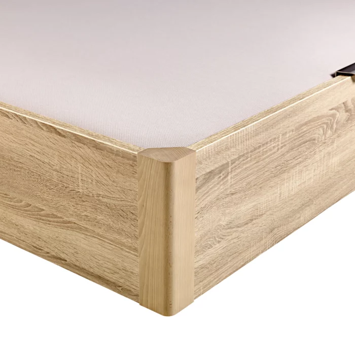 Canapé abatible de madera tapa única de color natural - DESIGN