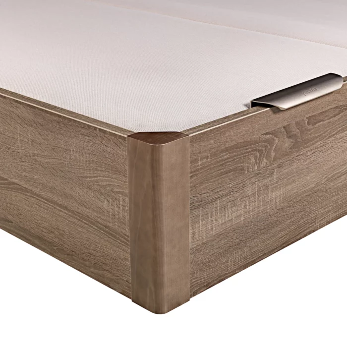 Canapé abatible de madera de tapa doble de color roble - DESIGN